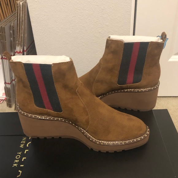 Cecelia New York Gemma Suede Boots In Camel. NIB. Sz 6.5, 8.5, 9 - Picture 7 of 15